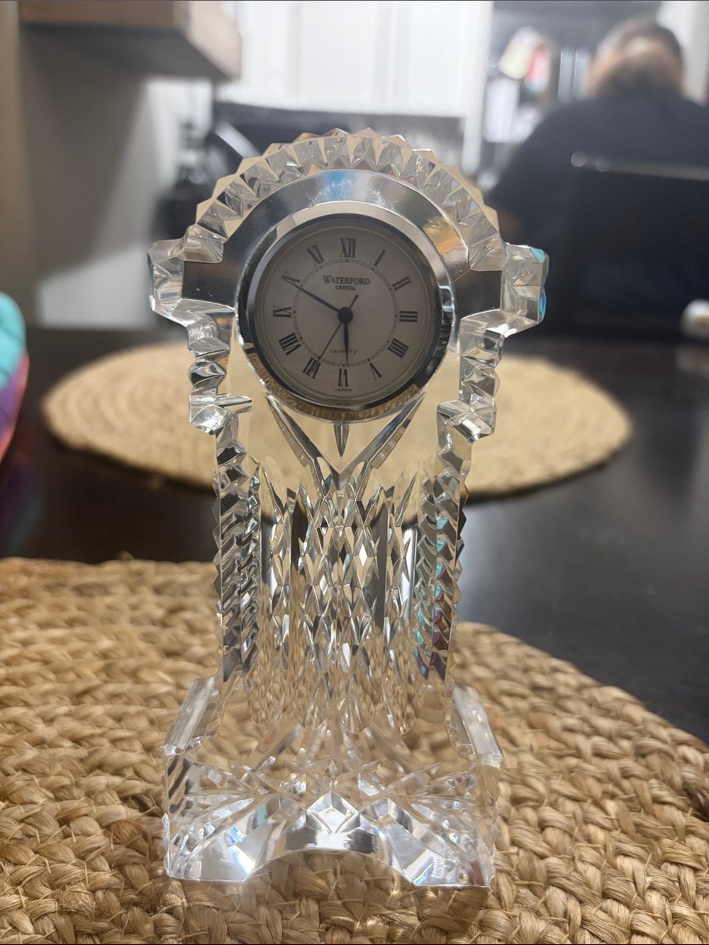 Waterford Clear Crystal Mantel Clock - Clear Crystal